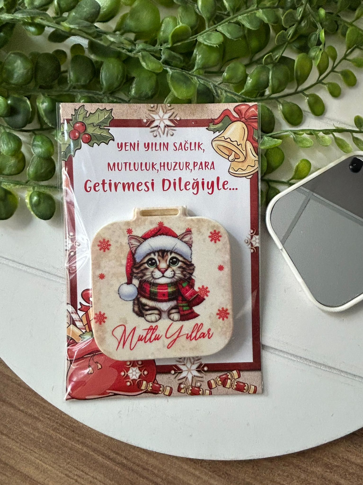 Yeni Yıl-Noel-Yılbaşı Kare Ayna