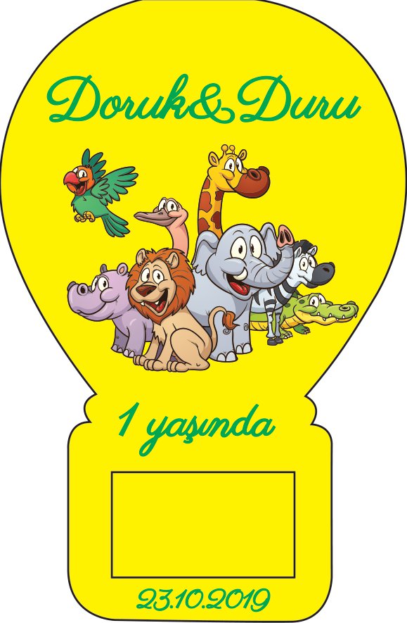 Balon Açacak Magnet Safari Temalı