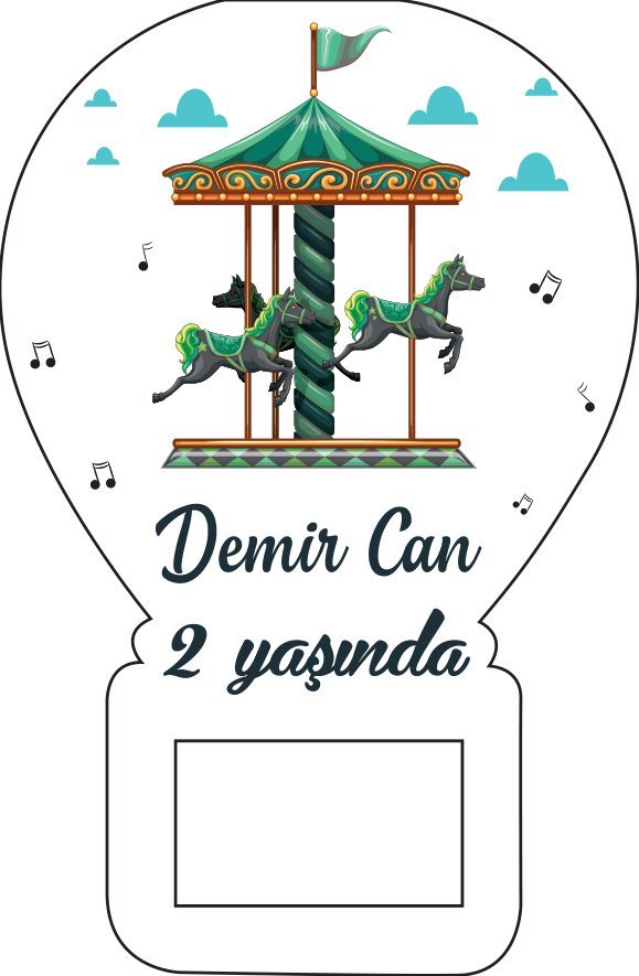 Balon Açacak Magnet Atlı Karıca Balon magnet