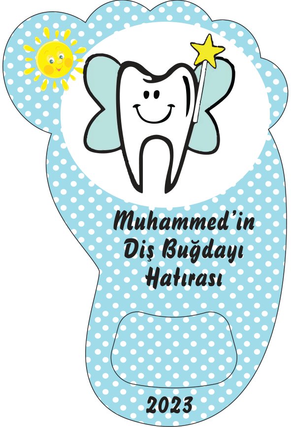 Ayak İzi Açacaklı Magnet Diş Buğdayı Temalı