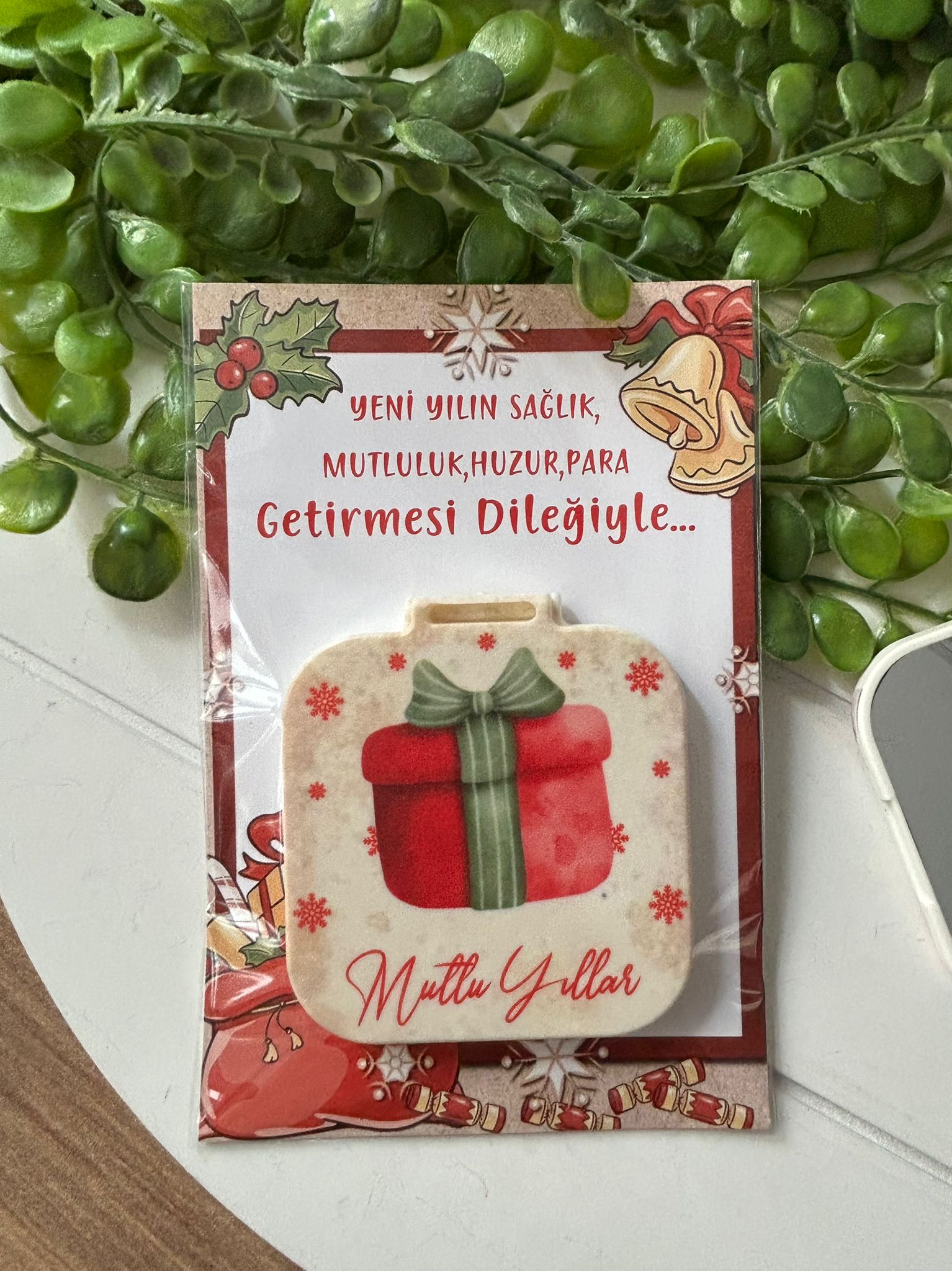 Yeni Yıl-Noel-Yılbaşı Kare Ayna