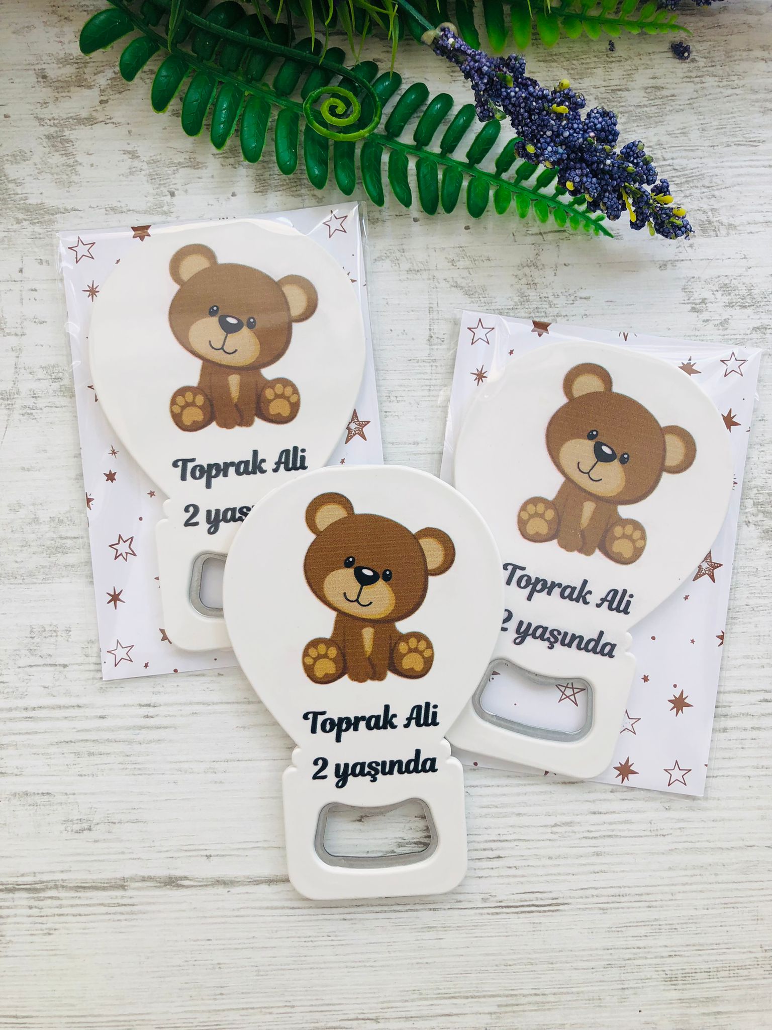 Balon Açacak Magnet Sevimli Ayıcık Temalı