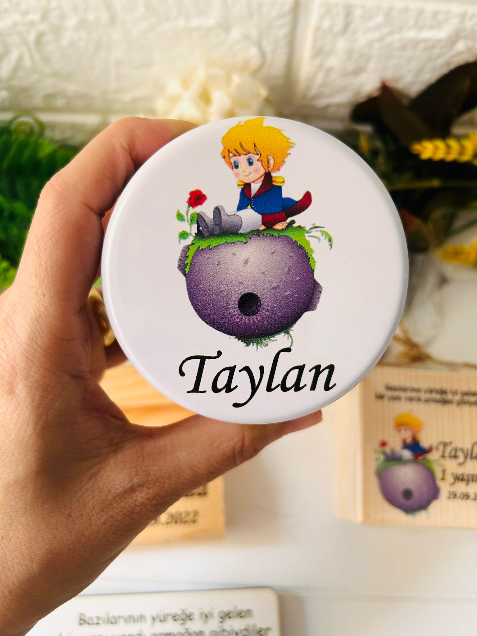 Küçük Prens Temalı Mini Metal Kutu
