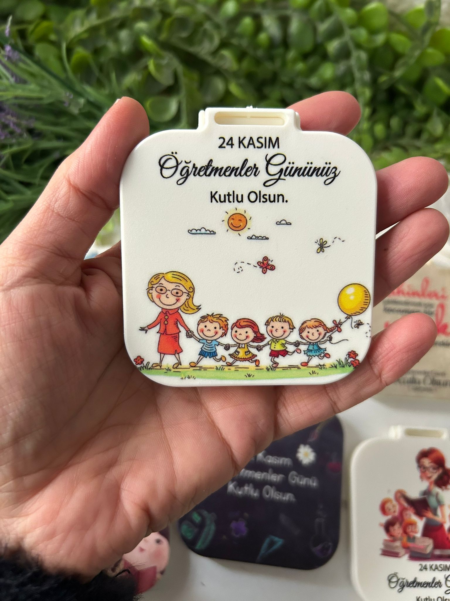 Öğretmenler Günü  Temalı Kare Pleksi Ayna