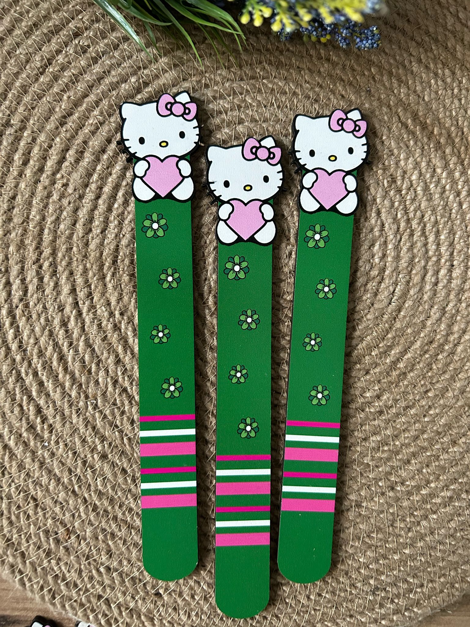 Ahşap Kitap Ayraçları -Hello Kitty Temalı