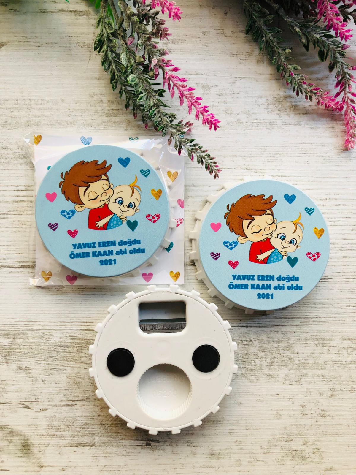 KAPAK AÇACAK MAGNET ABİ KARDEŞ TEMALI