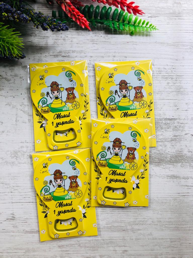 Balon Açacak Magnet Arı Şirin Kız Temalı