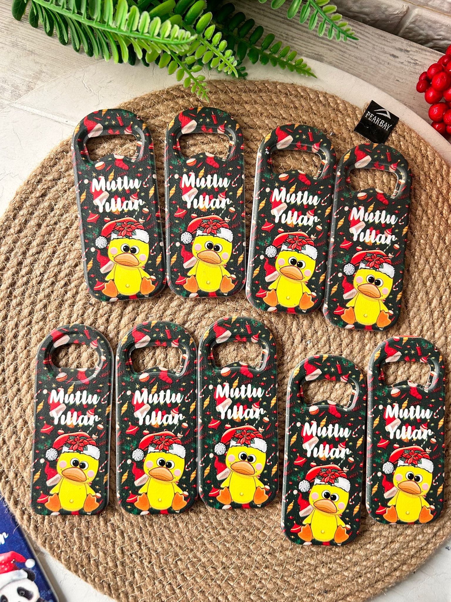Noel Yeni Yıl  Temalı  Uzun Açacak Magnet
