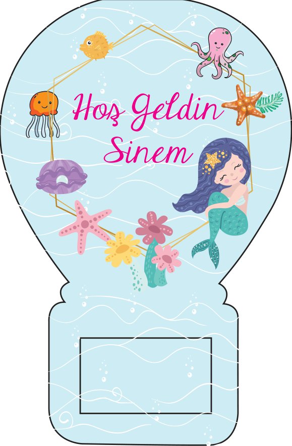Balon Açacak Magnet Deniz Kızı