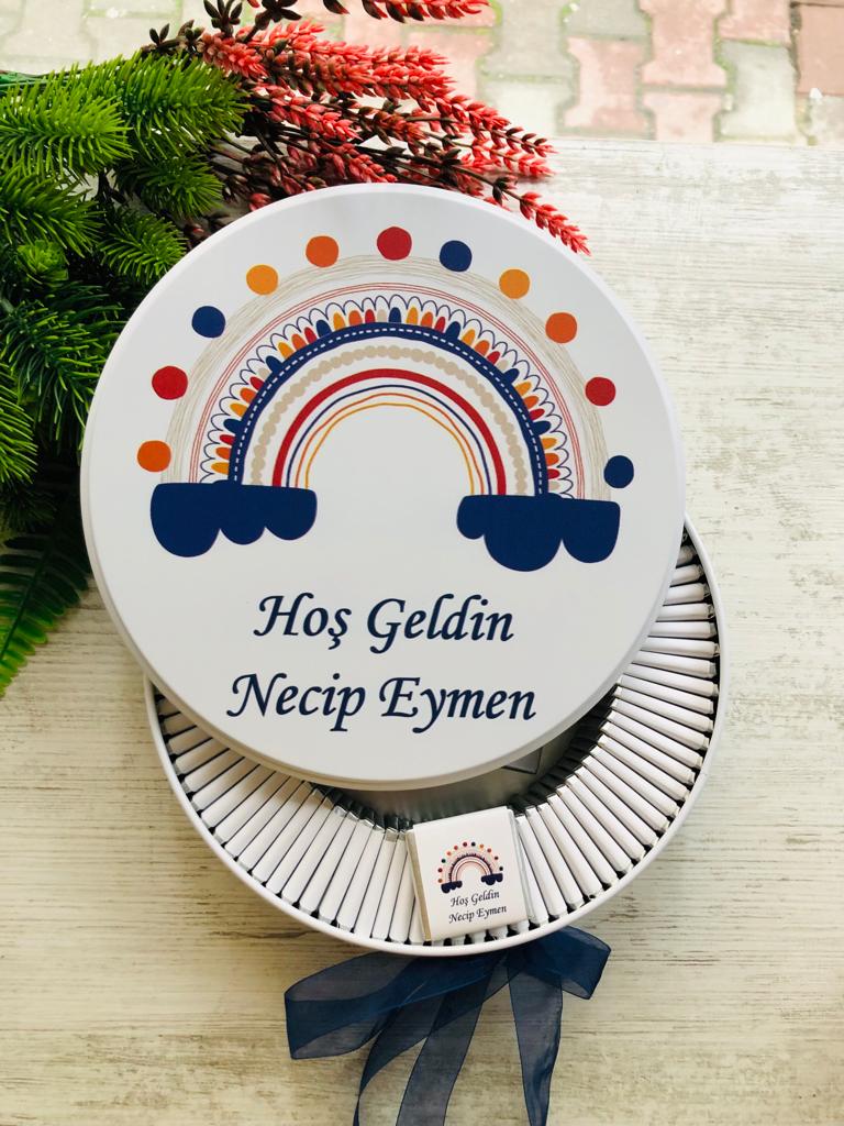 GÖKKUŞAĞI TEMALI ÇİKOLATA KUTUSU