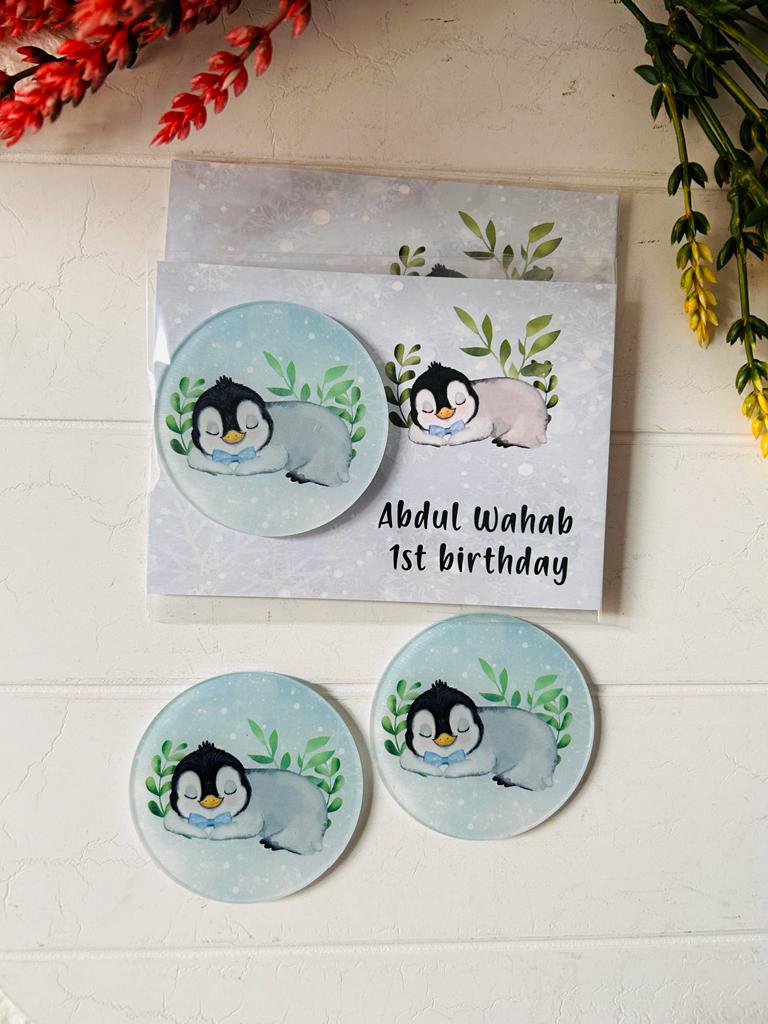 Penguen Temalı Pleksi Magnet
