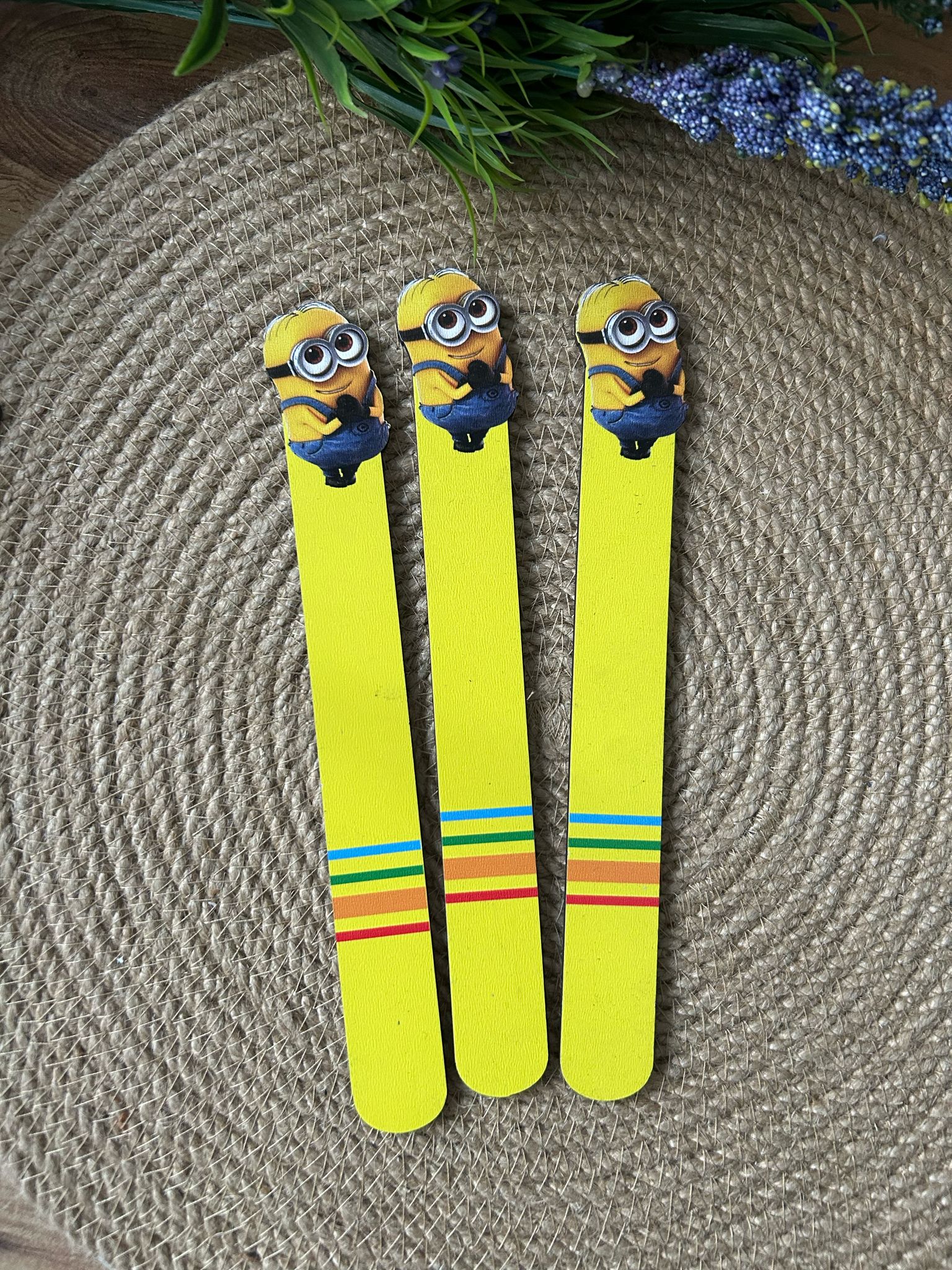 Ahşap Kitap Ayraçları -Minions Temalı