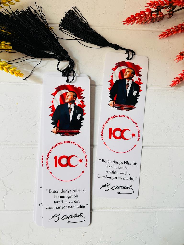 Cumhuriyet Bayramı Temalı Kitap Ayracı