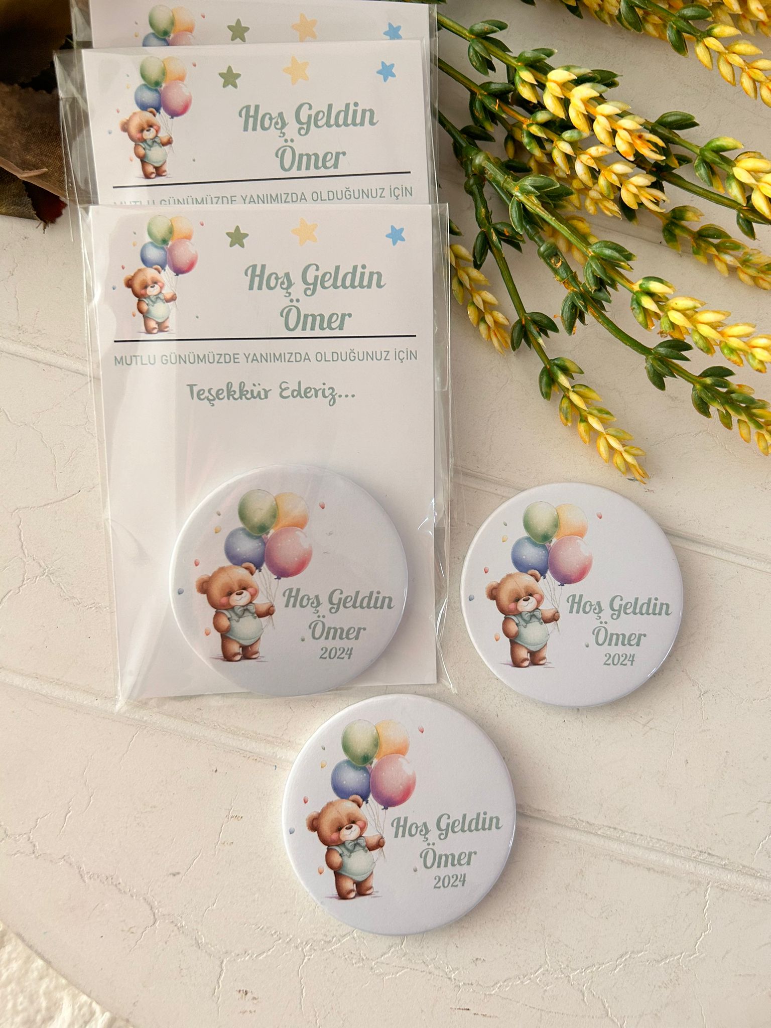 Ayıcık Desen  Açacak Magnet