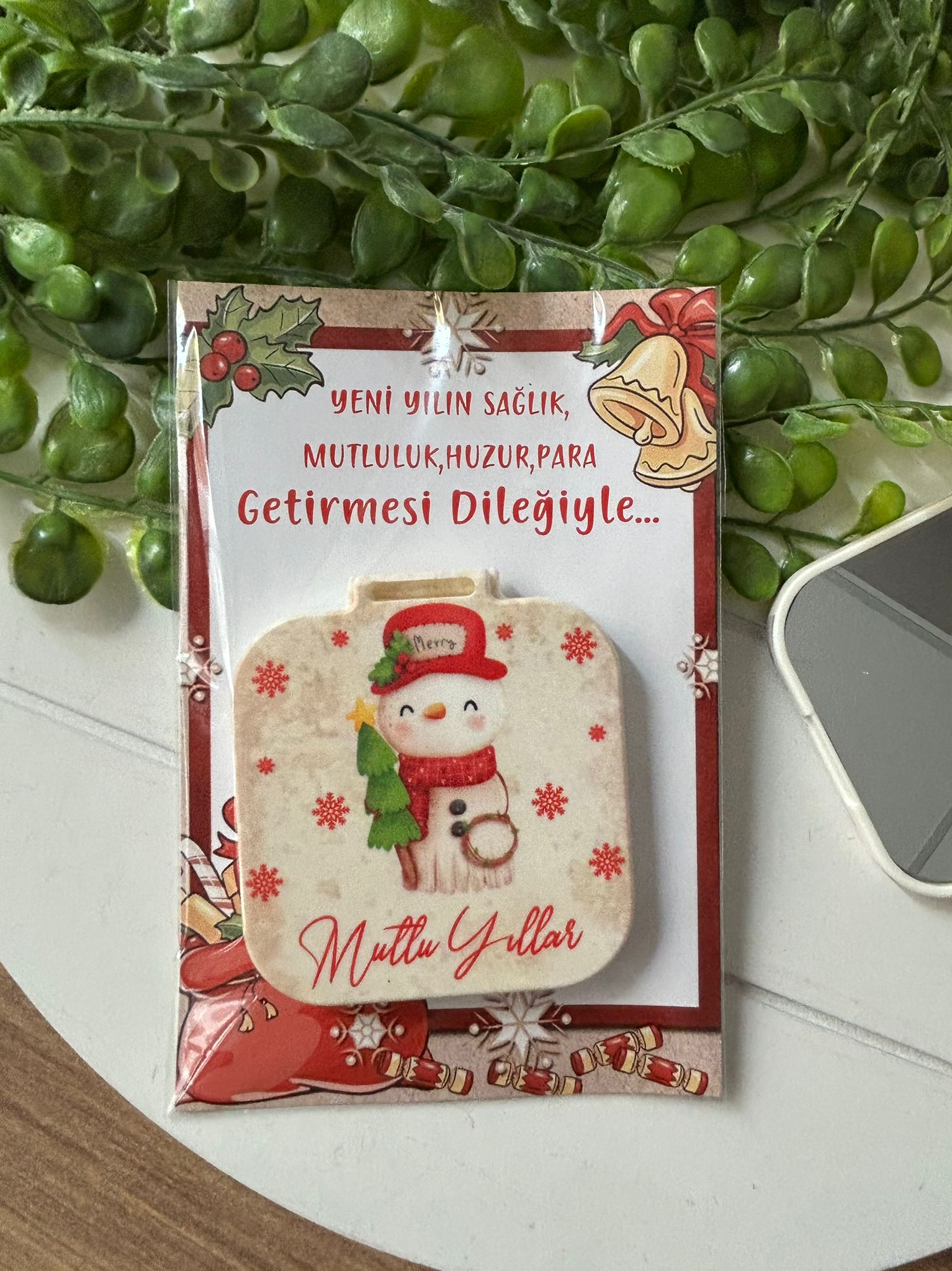 Yeni Yıl-Noel-Yılbaşı Kare Ayna