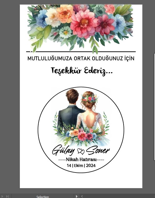 Gelin Damat Temalı Buton  Açacaklı Magnet