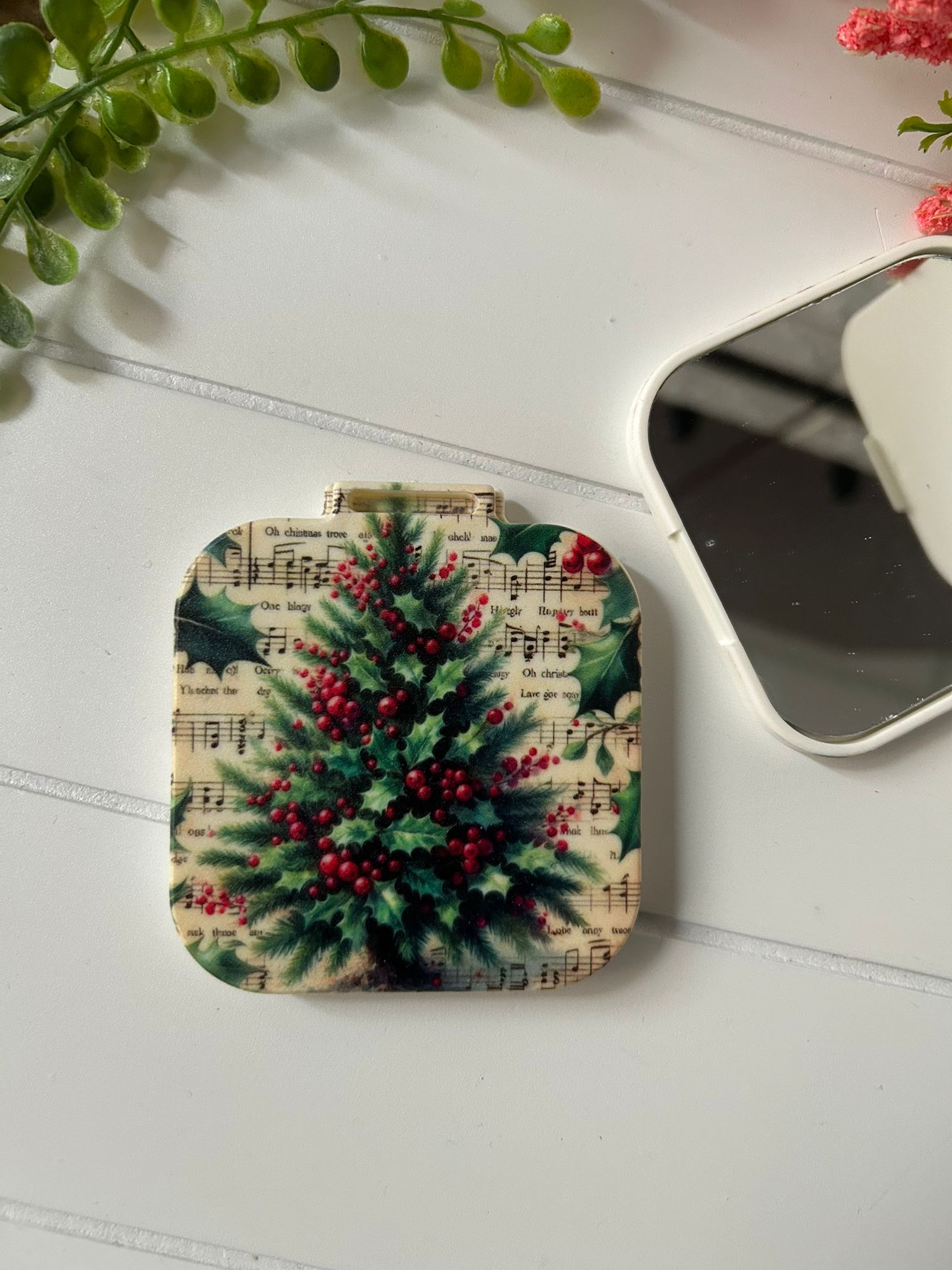 Nostalji Yeni Yıl-Noel-Yılbaşı Kare Ayna