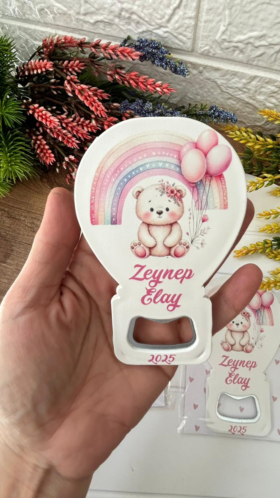 Ayıcık ve Gökkuşağı Temalı Balon Magnet