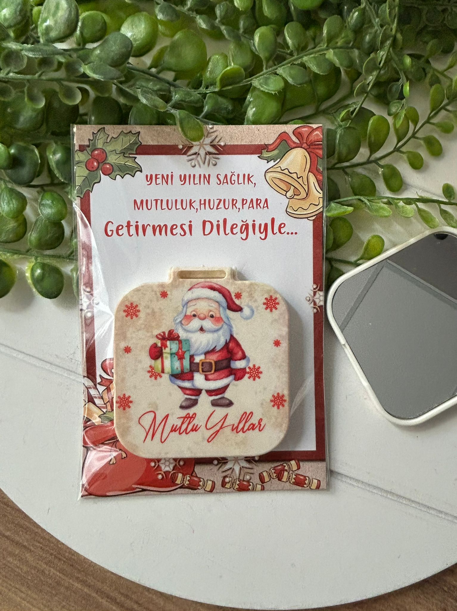 Yeni Yıl-Noel-Yılbaşı Kare Ayna