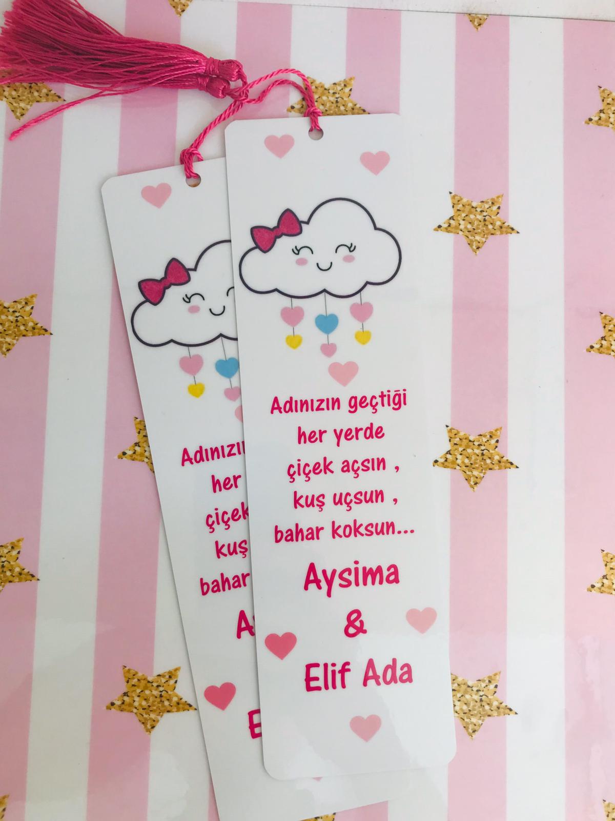 Bulut Temalı Kitap Ayracı