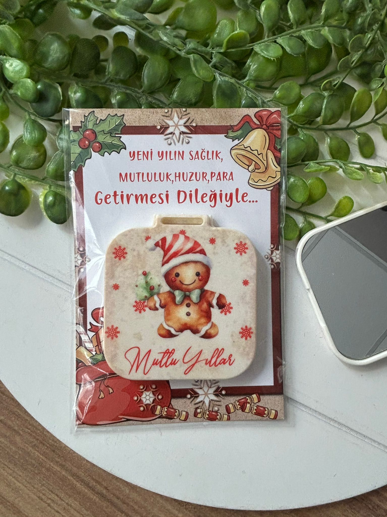 Yeni Yıl-Noel-Yılbaşı Kare Ayna