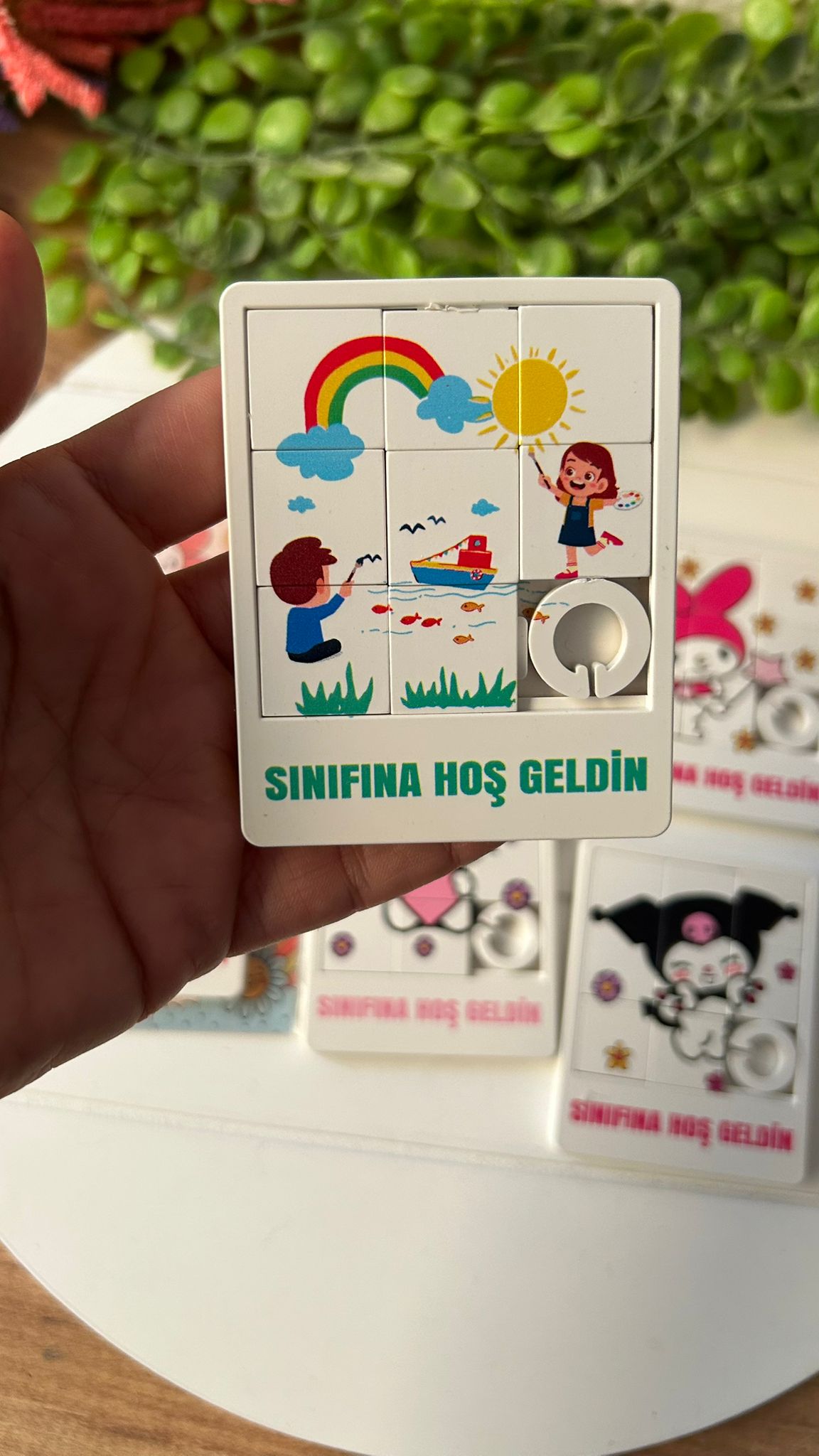 Okul-Öğrenci-Tatil Temalu Puzzle