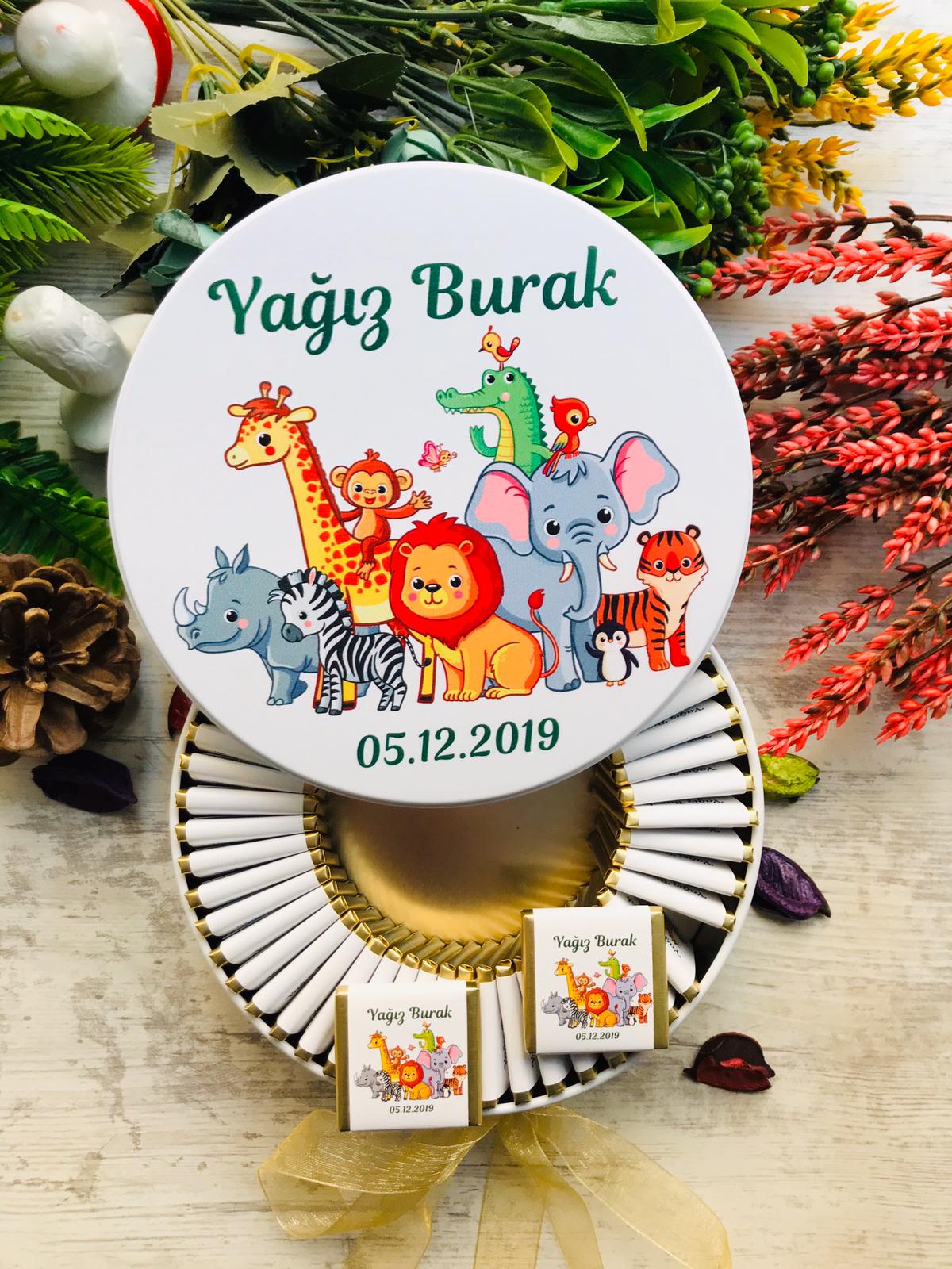 SAFARİ TEMALI ÇİKOLATA KUTUSU