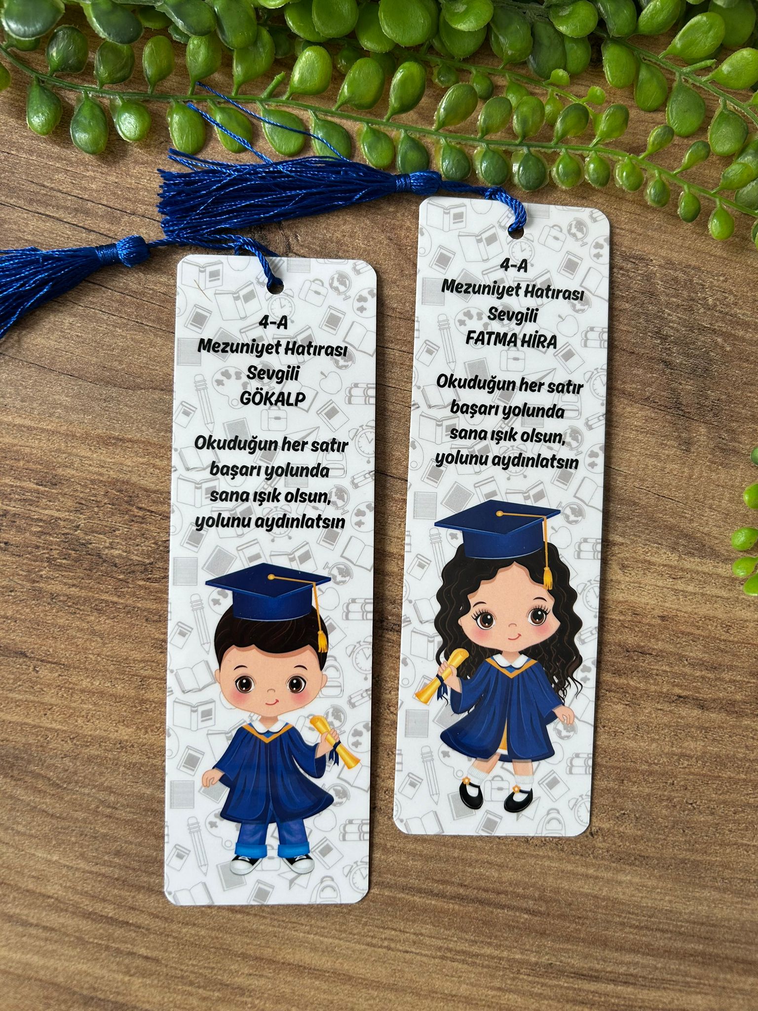 Mezuniyet Temalı Kitap Ayracı