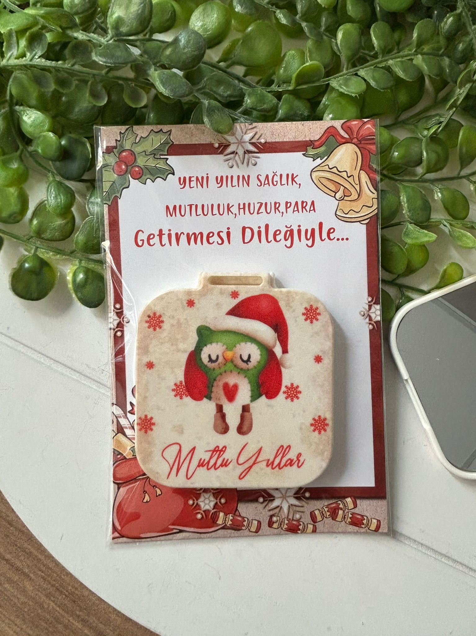 Yeni Yıl-Noel-Yılbaşı Kare Ayna