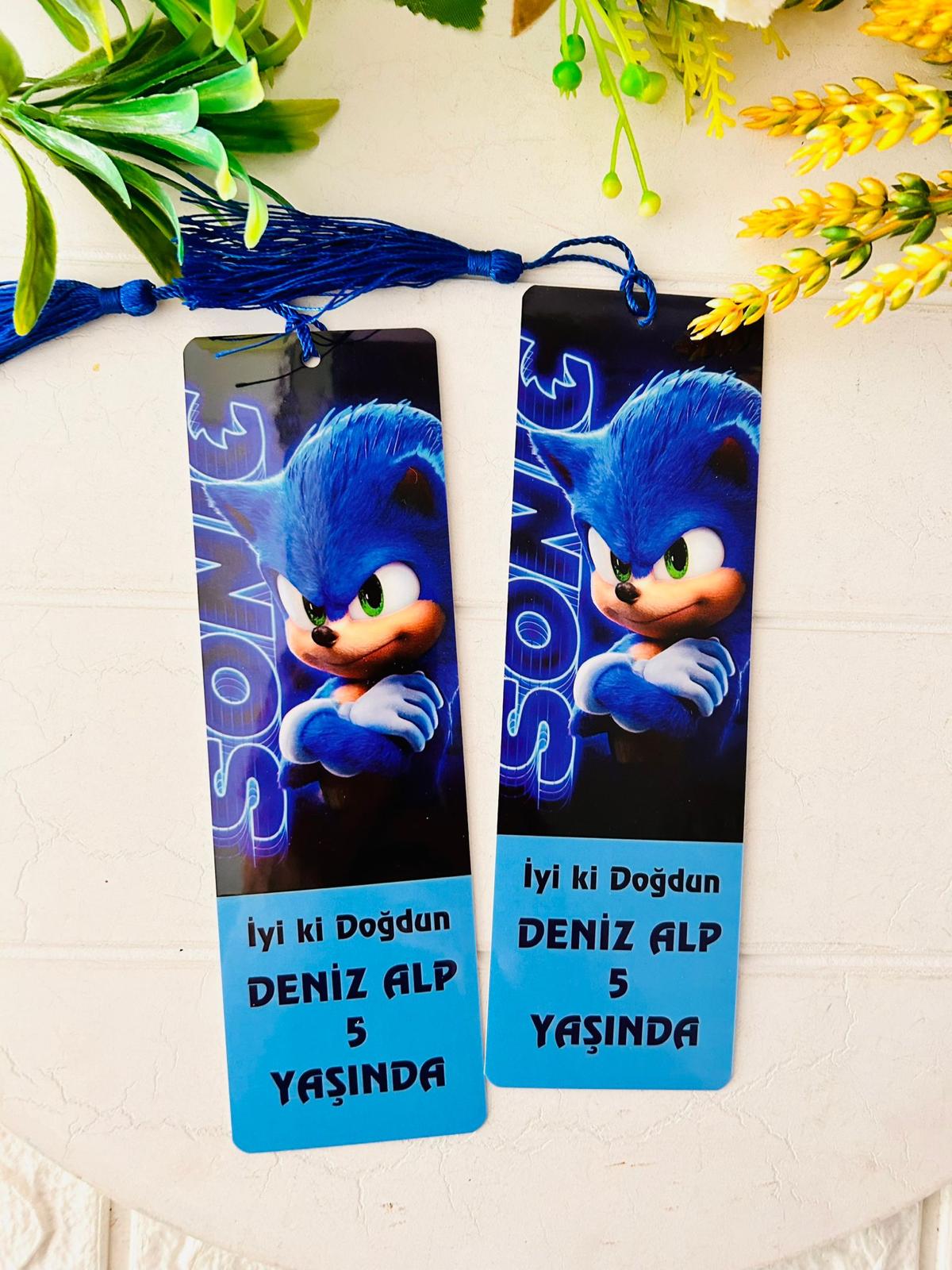 Sonic Temalı Kitap Ayracı