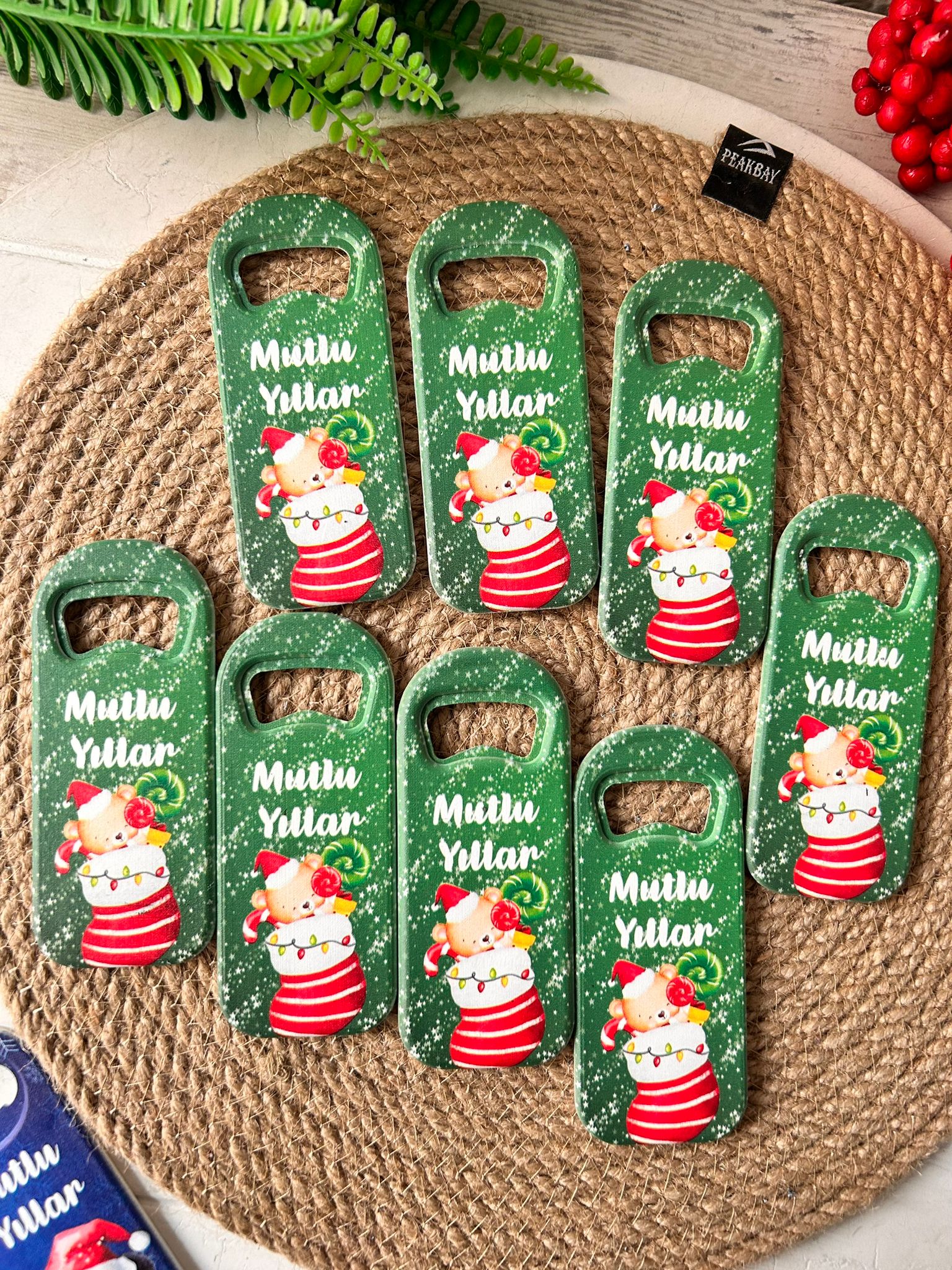Noel Yeni Yıl  Temalı  Uzun Açacak Magnet
