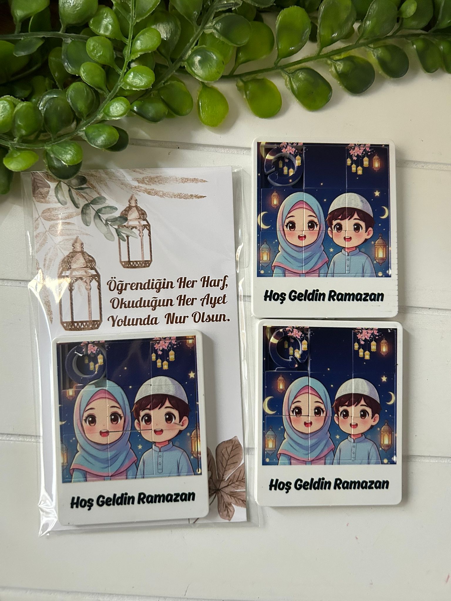 Çocuklar İçin Eğitici Ramazan Temalı Puzzle -  8 Parça İslami Yapboz