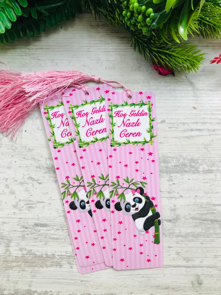 Panda Temalı Kitap Ayracı