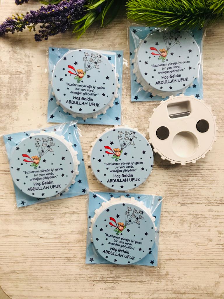 KAPAK AÇACAK MAGNET MAVİ KÜÇÜK PRENS TEMALI