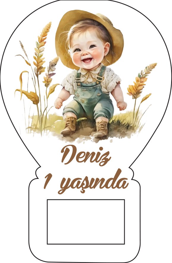 Şirin Çocuk Temalı Balon Magnet