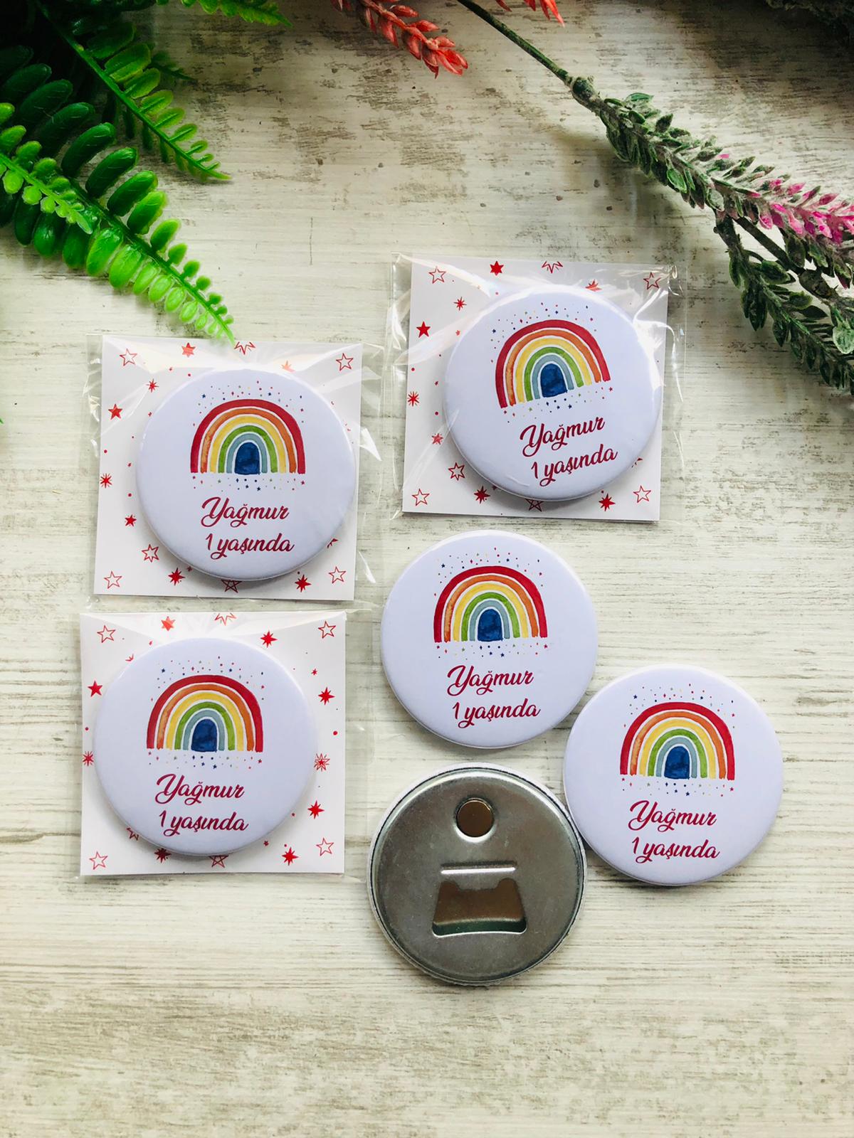 Buton Açacak Magnet Bohem Gökkuşağı