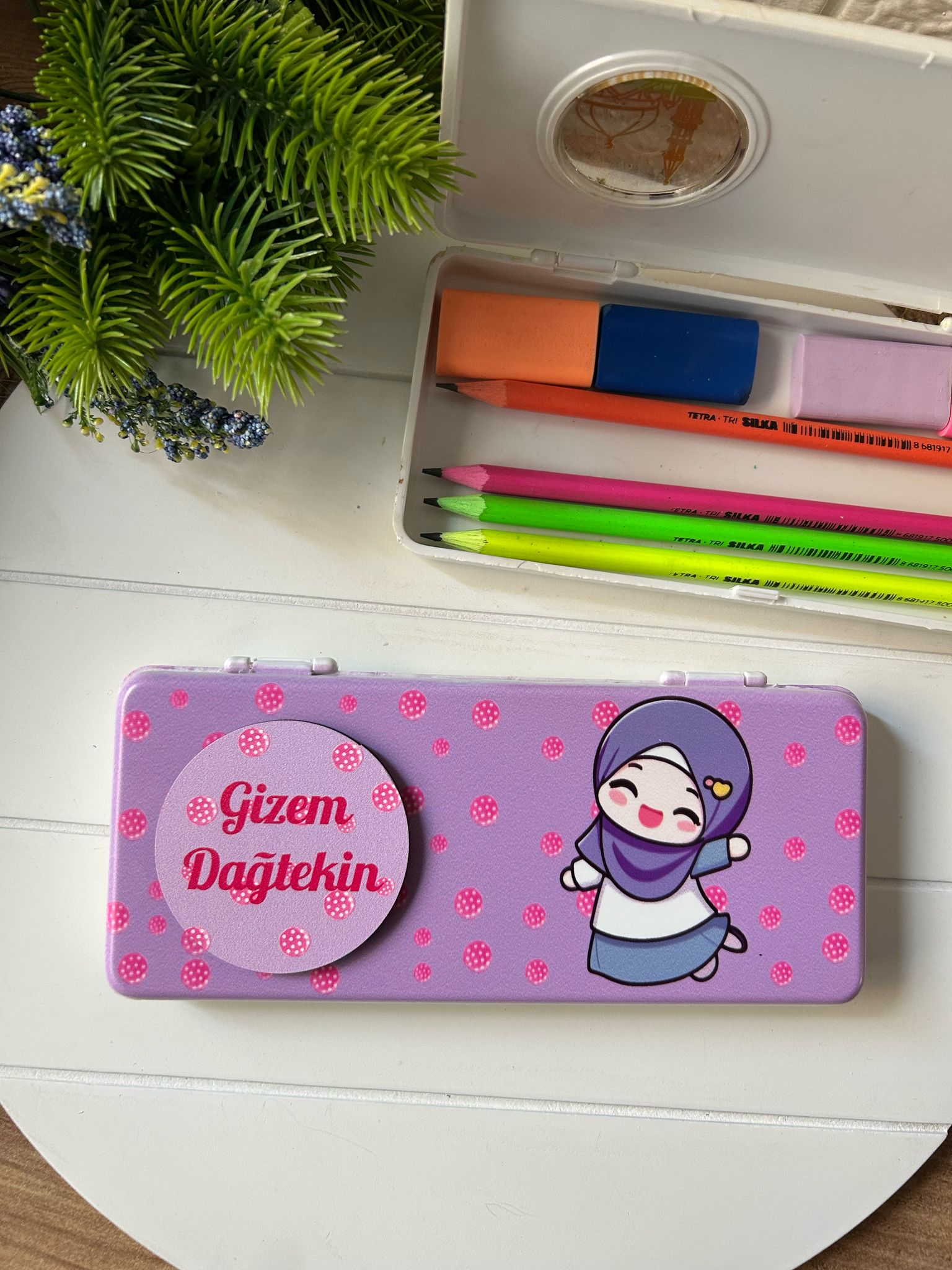 KURAN OKUYORUMM TEMALI PLASTİK  KALEMLİK