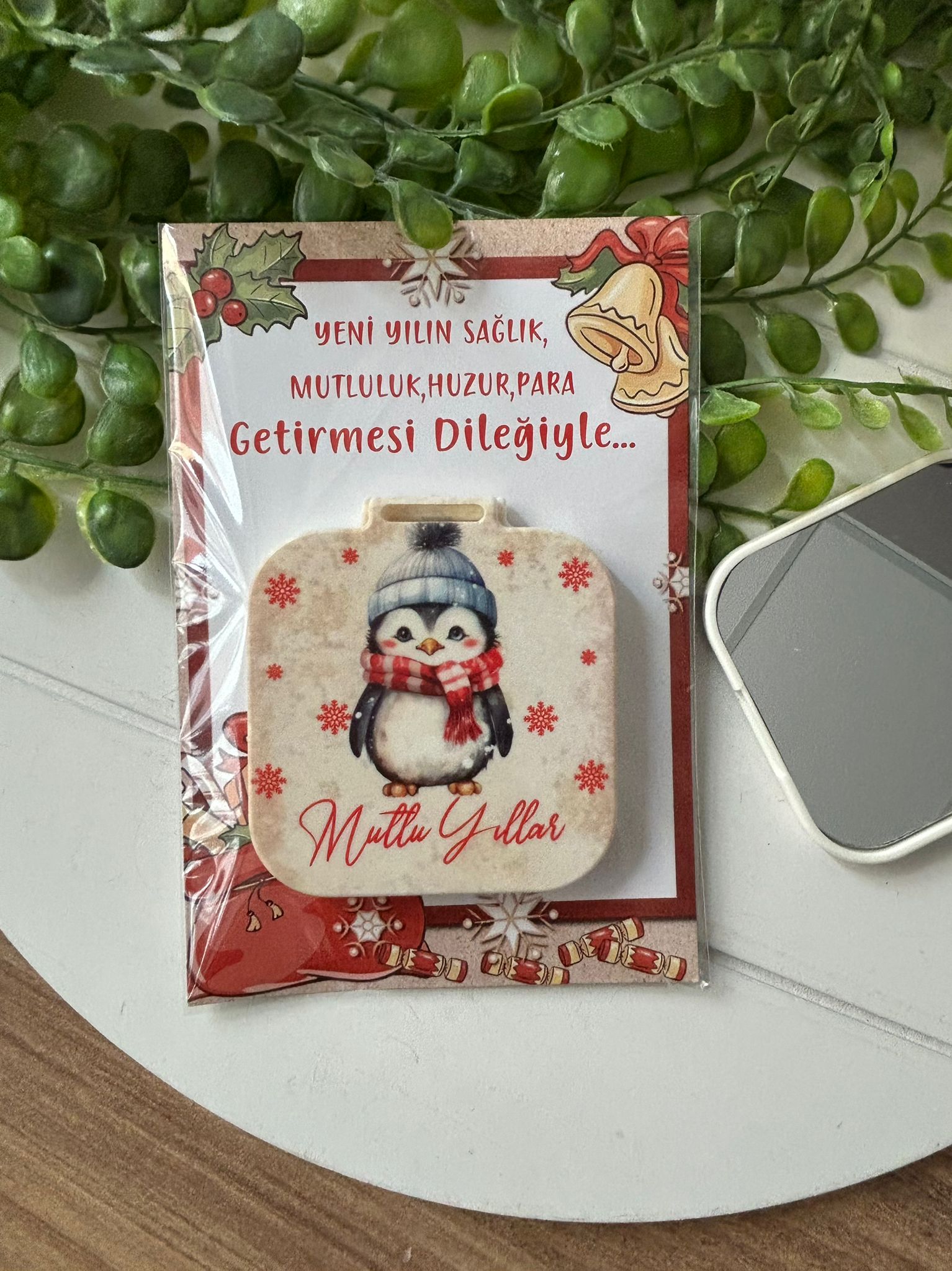 Yeni Yıl-Noel-Yılbaşı Kare Ayna