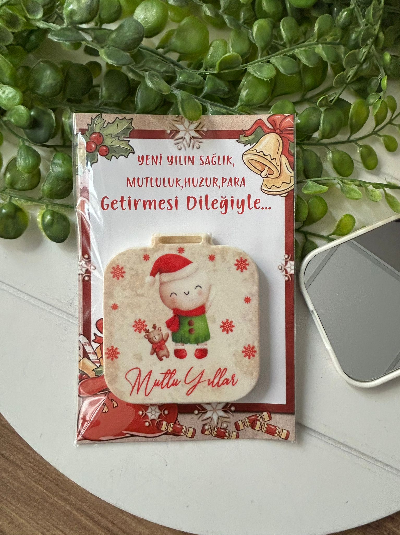 Yeni Yıl-Noel-Yılbaşı Kare Ayna