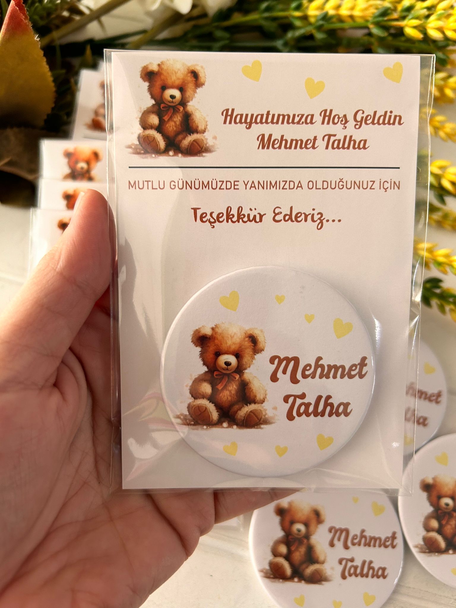 Ayıcık Desen  Açacak Magnet