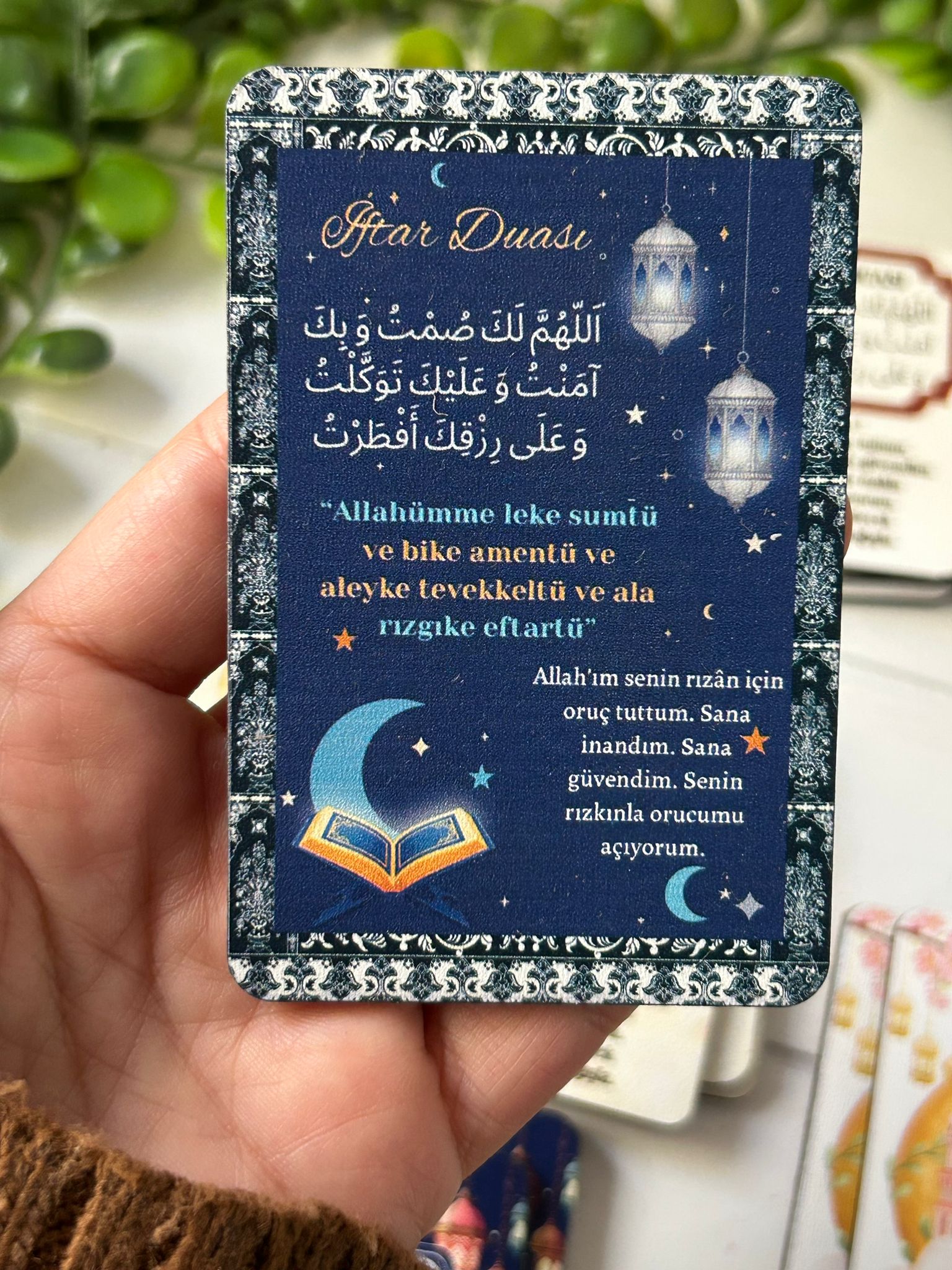 Ramazan -İftar Duası Ahşap Magnet