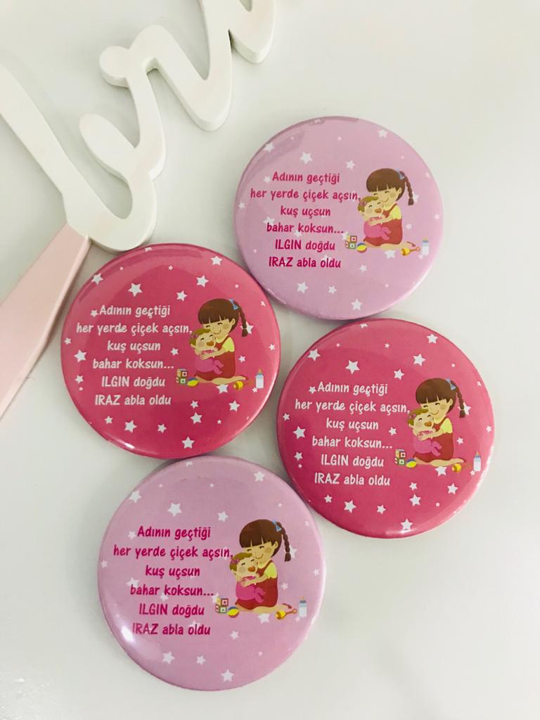 Kız Çocuk Açacak Magnet Abla Kardeş Temalı