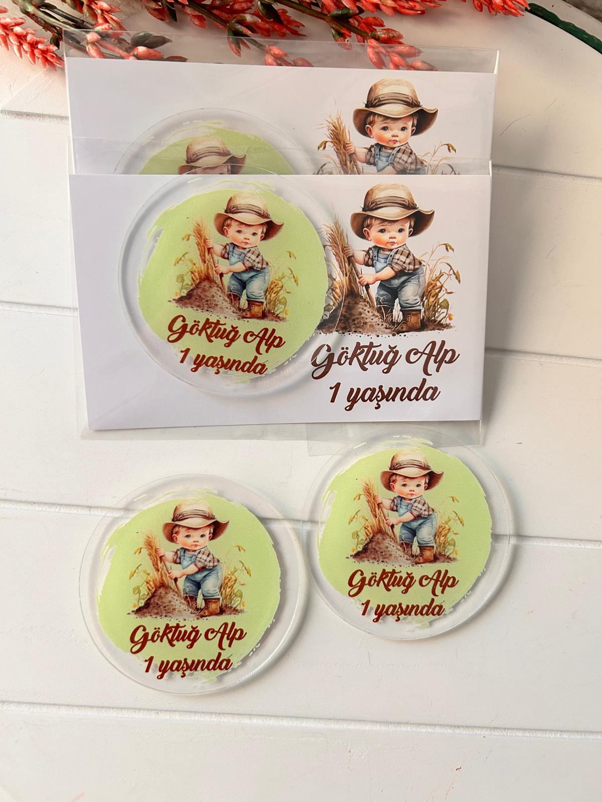 Creative Erkek Çocuk Temalı  Pleksi Magnet