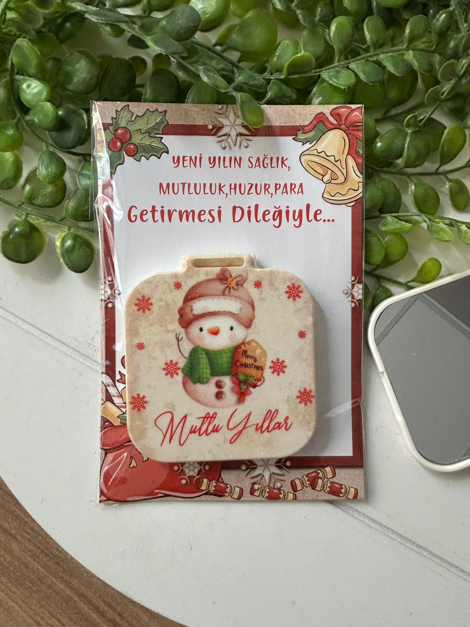 Yeni Yıl-Noel-Yılbaşı Kare Ayna