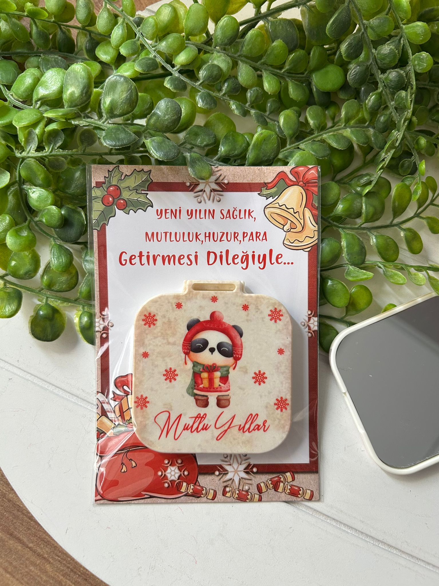 Yeni Yıl-Noel-Yılbaşı Kare Ayna