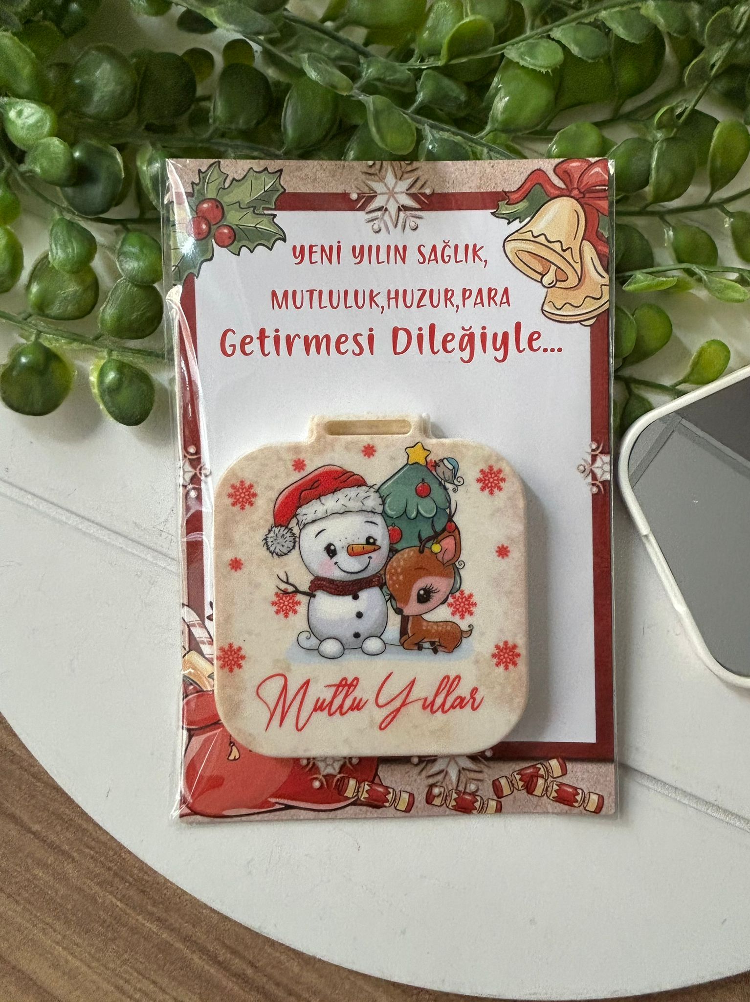 Yeni Yıl-Noel-Yılbaşı Kare Ayna