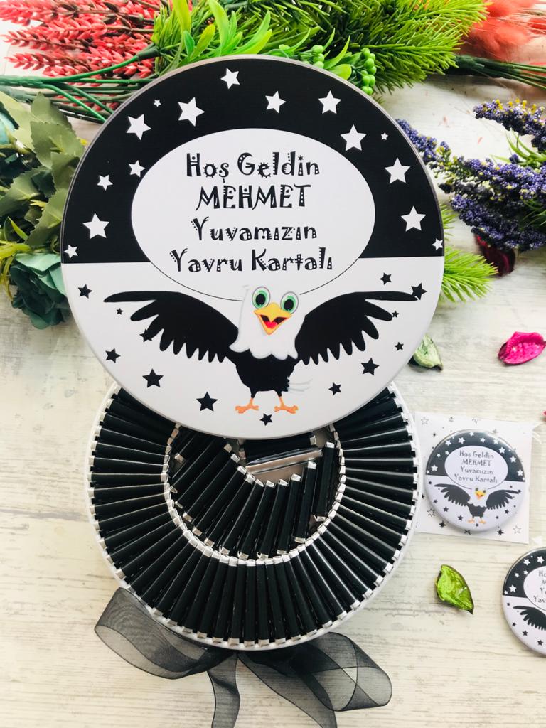 YAVRU KARTAL TEMALI  ÇİKOLATA KUTUSU