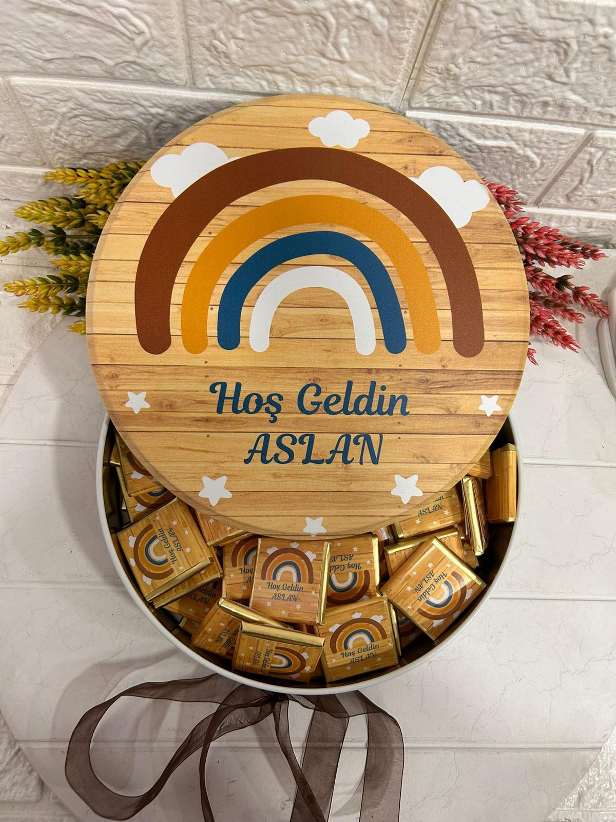 KAHVE BOHEM TEMALI  ÇİKOLATA  KUTUSU
