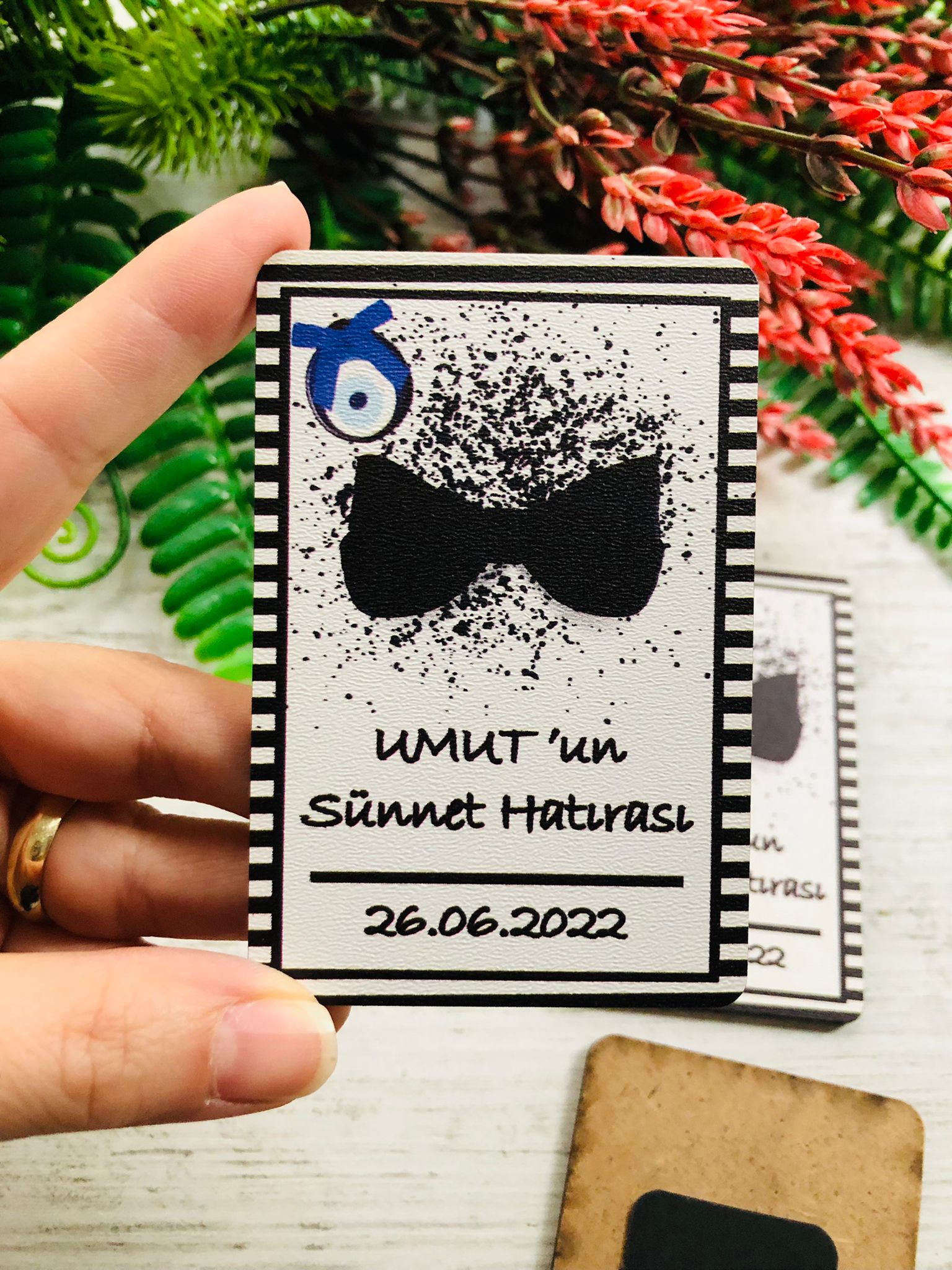 Sünnet  Papyon Temalı  3 mm Ahşap Magnet