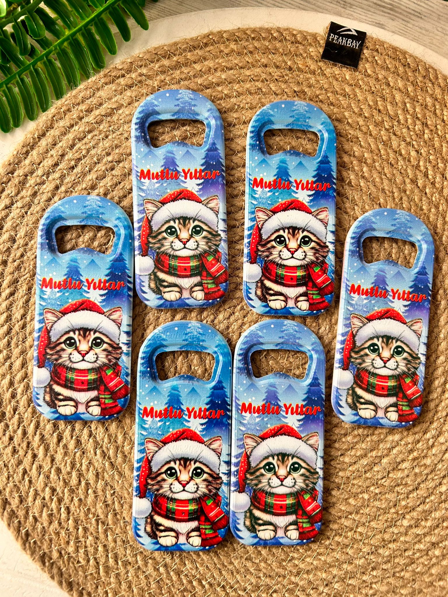 Noel Yeni Yıl  Temalı  Uzun Açacak Magnet